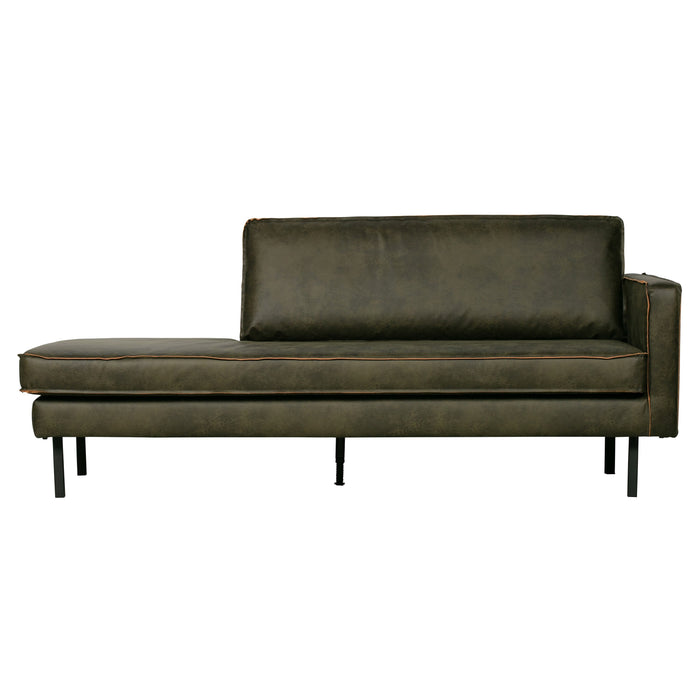 WOOOD Rodeo Daybed Rechts - Eco-leder -  Army