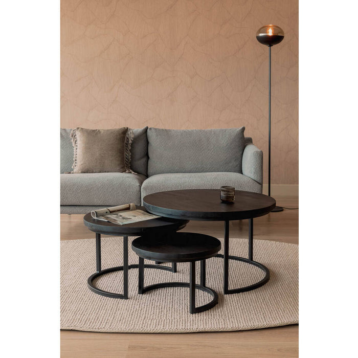 Goossens Salontafel Jelle XL in Mango zwart was