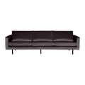 WOOOD Rodeo 3-zitsbank - Velvet -  Antraciet