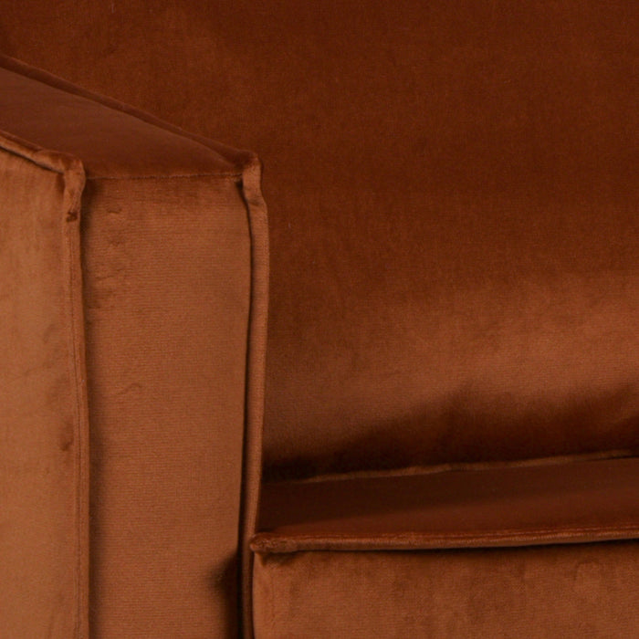 WOOOD Rodeo Daybed Links - Velvet -  Roest