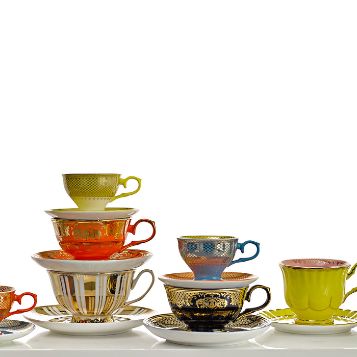 POLSPOTTEN Grandpa Kop & Schotel Set van 4 - 0,22 L