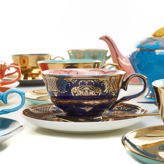 POLSPOTTEN Grandpa Kop & Schotel Set van 4 - 0,22 L