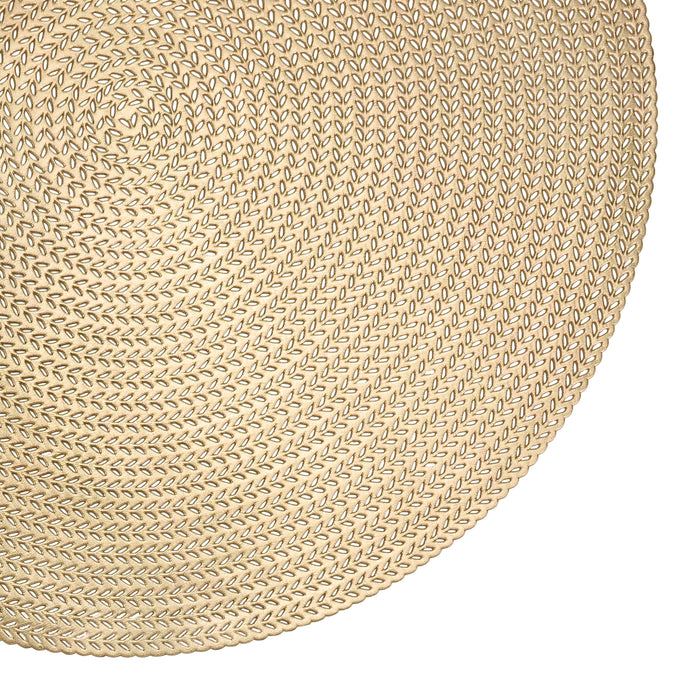 Krumble Placemat rond - PVC - Goud