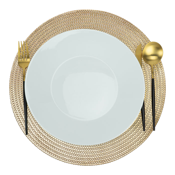 Krumble Placemat rond - PVC - Goud