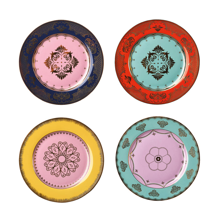 POLSPOTTEN Grandpa Ontbijtbord Set van 4 - Ø 19 cm