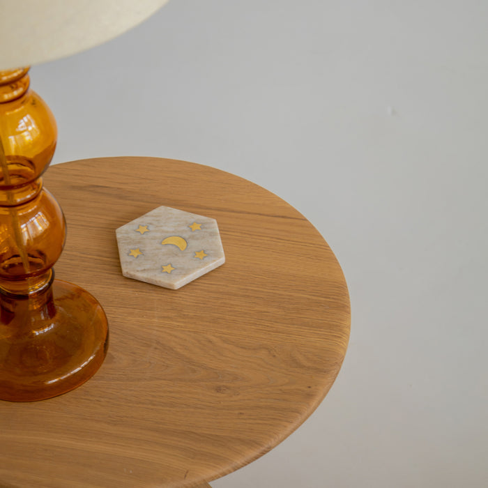 Á la Marble Moon & Stars Onderzetters - Set van 2