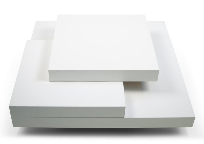 TemaHome Salontafel Slate - L90 X B90 X H30 Cm - Mat Wit