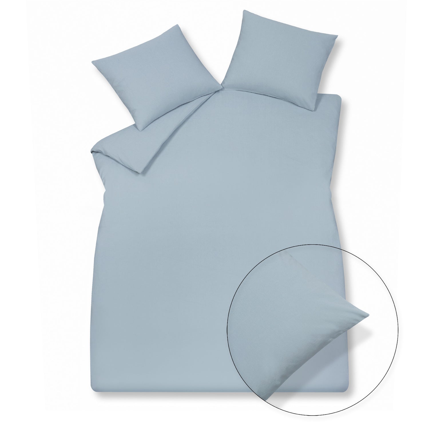 Vandyck Dekbedovertrek PURE 32 Dusty Blue 240x220 cm (linnen/katoen)