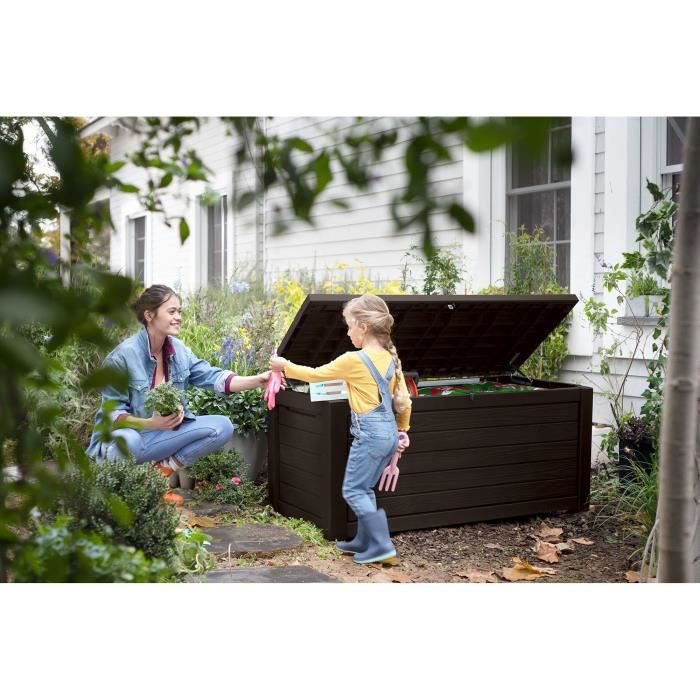KETER Kunsthars tuinbak NORTHWOOD Bruin - 630 L