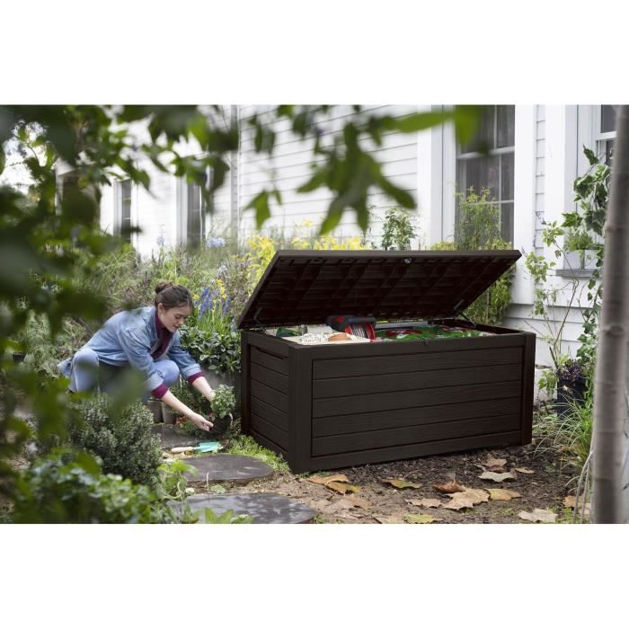 KETER Kunsthars tuinbak NORTHWOOD Bruin - 630 L