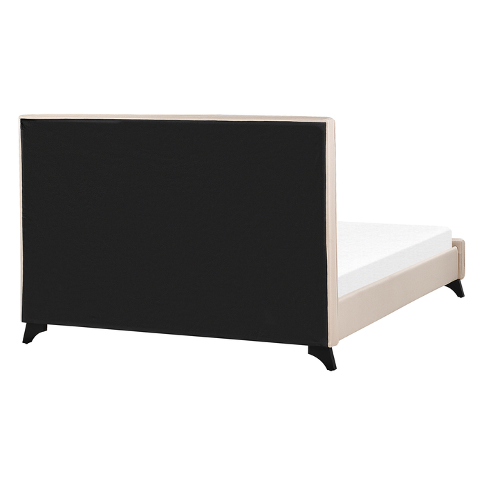 Beliani-AMBASSADOR -Tweepersoonsbed-Beige-140 x 200 cm-Polyester