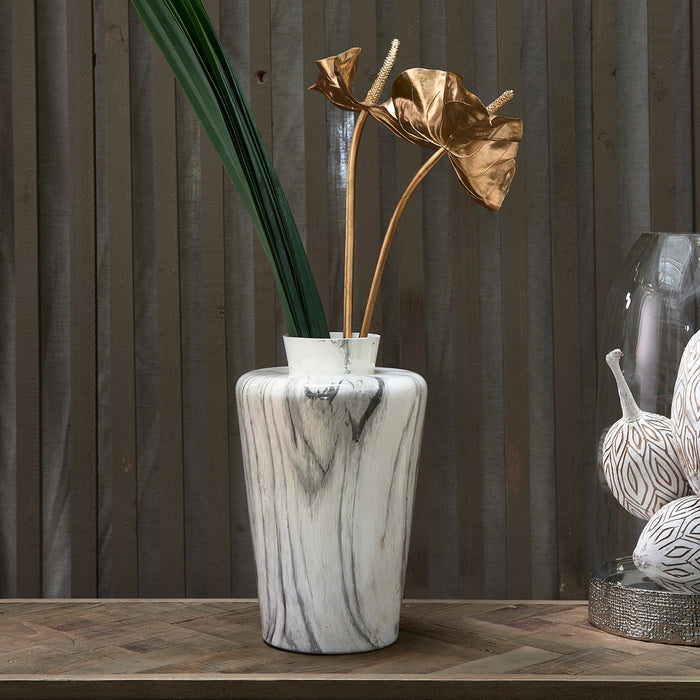 Riviera Maison RM Marbled Vase -  20.0x20.0x32.0 cm