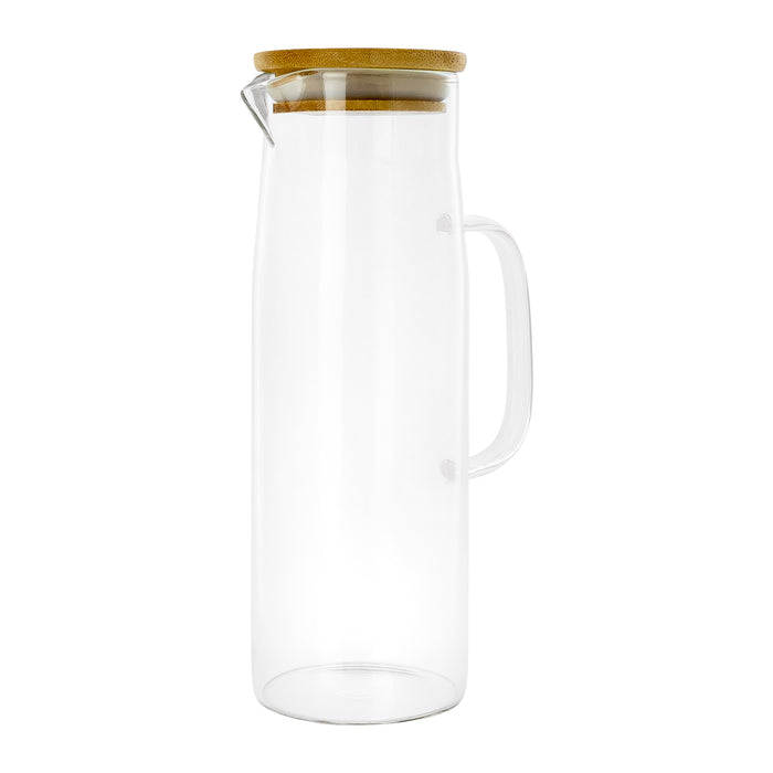 Krumble Karaf met handvat en houten deksel - 1,5 L - Glas