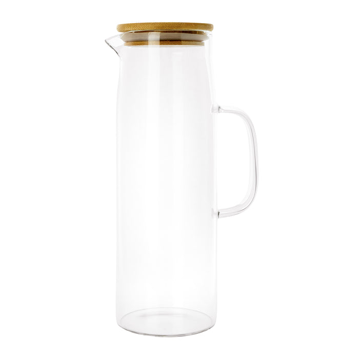 Krumble Karaf met handvat en houten deksel - 1,5 L - Glas