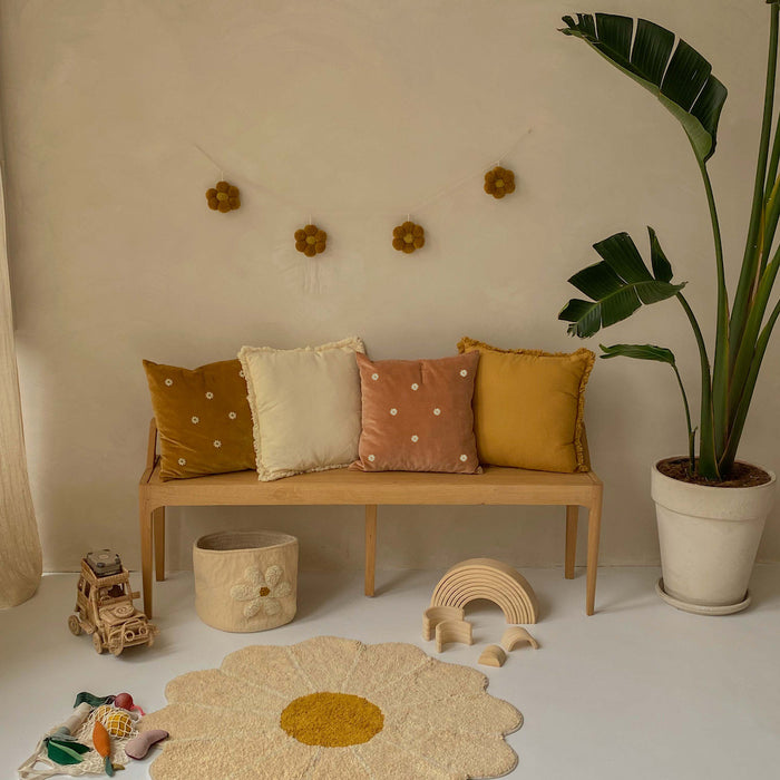 Á la Velvet Daisies Sierkussen - Terra