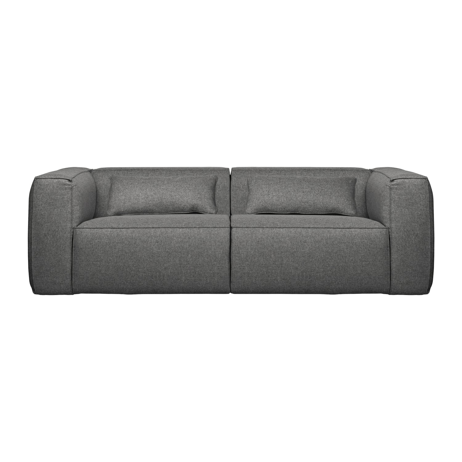 WOOOD Bean 3,5-zitsbank - Polyester - Mid Grey
