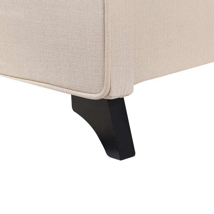 Beliani-AMBASSADOR-Tweepersoonsbed-Zwart-160 x 200 cm-Polyester