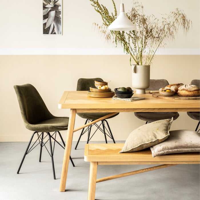 by fonQ  Tekla Eettafel Visgraat - 200 x 100 cm - Oak