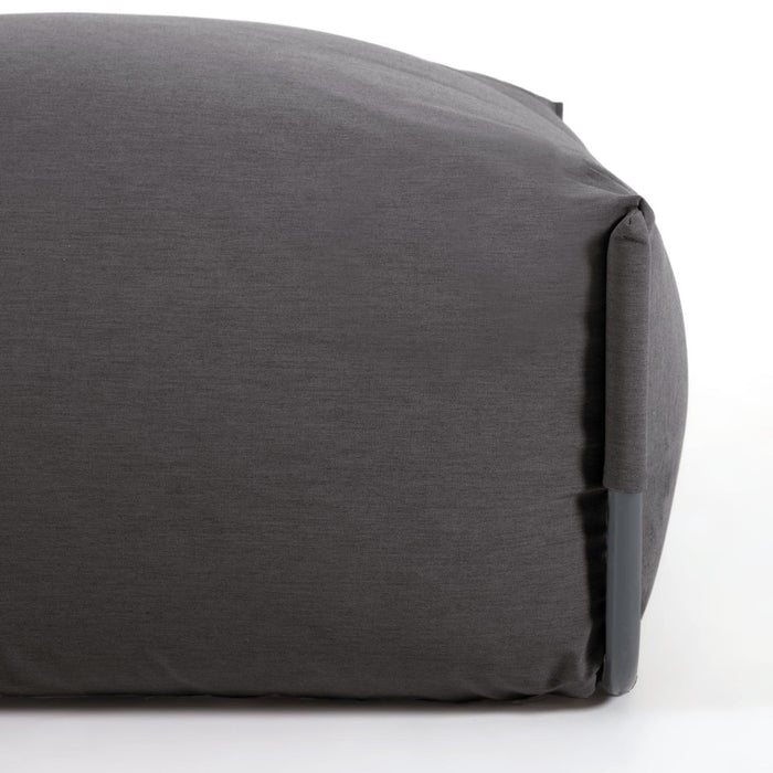 Kave Home Square Lounger - Donkergrijs - D 101 x B 101 x H 35 cm