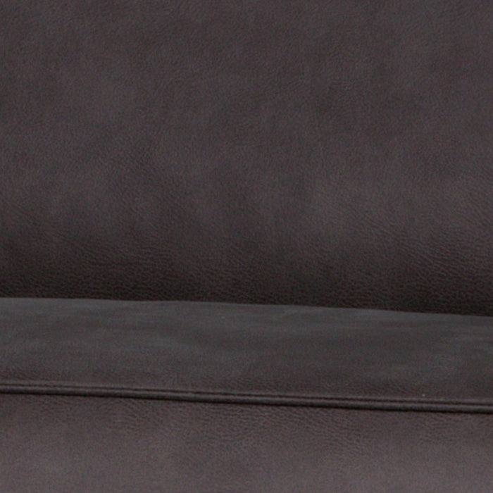 WOOOD Statement Hoekbank Links - Eco-leder - Grijs