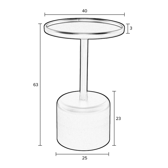 MOOS Tess Bijzettafel