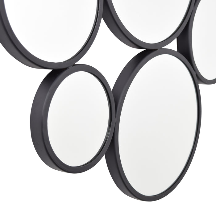 LOFT42 Bubbles Large Wandspiegel - Zwart - 82x70x3