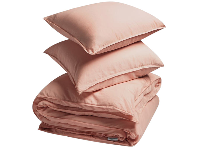 Yumeko overtrekset gewassen katoen satijn pink 240x220 + 2|60x70