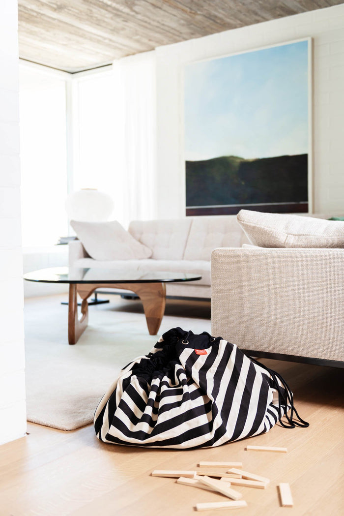 Play & Go Stripes Black toy storage bag