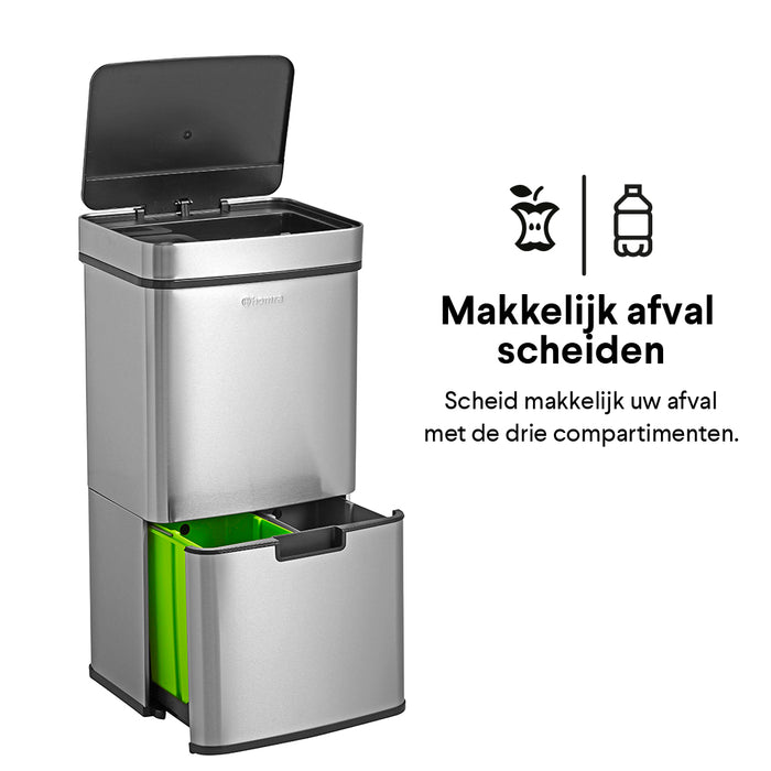 Homra Nexo Afvalemmer 72 Liter (48+12+12 Liter)
