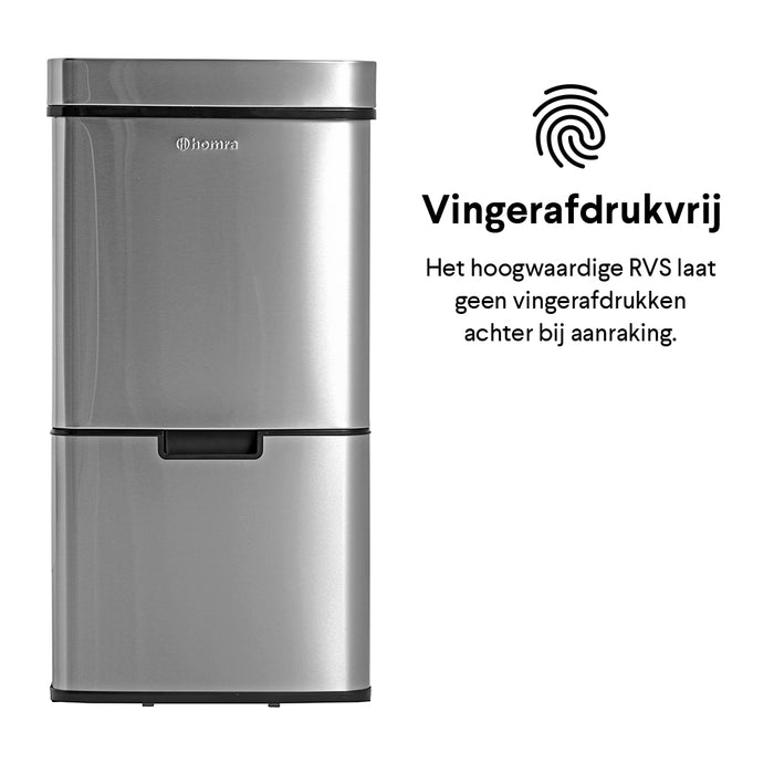 Homra Nexo Afvalemmer 72 Liter (48+12+12 Liter)