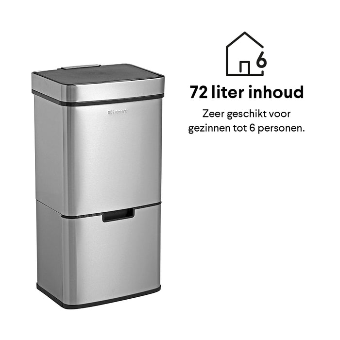 Homra Nexo Afvalemmer 72 Liter (48+12+12 Liter)