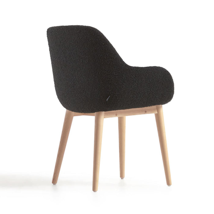 Kave Home Konna Eetkamerstoel - Zwart