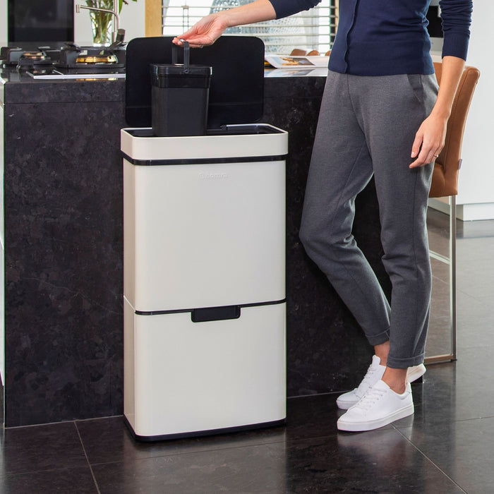 Homra Nexo Afvalemmer 72 Liter (48+12+12 Liter) - Wit/crème