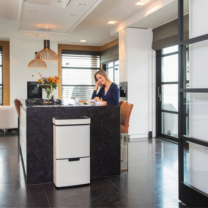 Homra Nexo Afvalemmer 72 Liter (48+12+12 Liter) - Wit/crème