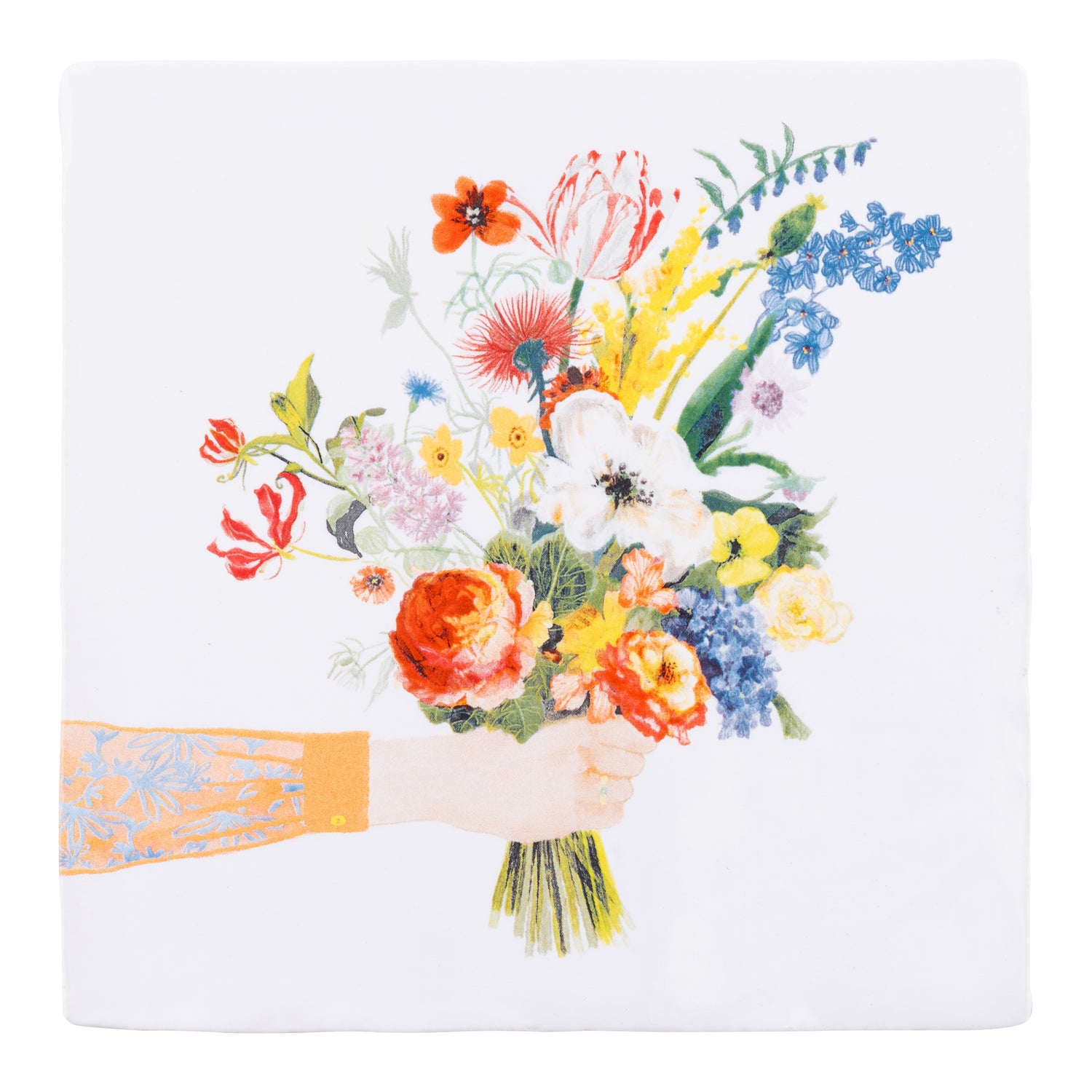 StoryTiles Flower Say It All Wandtegel 10 x 10 cm