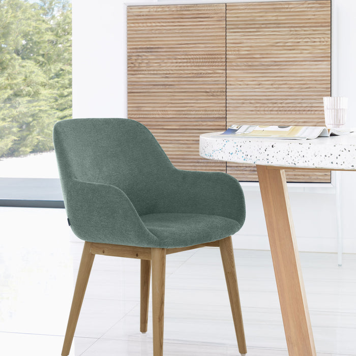 Kave Home Konna Eetkamerstoel - Groen