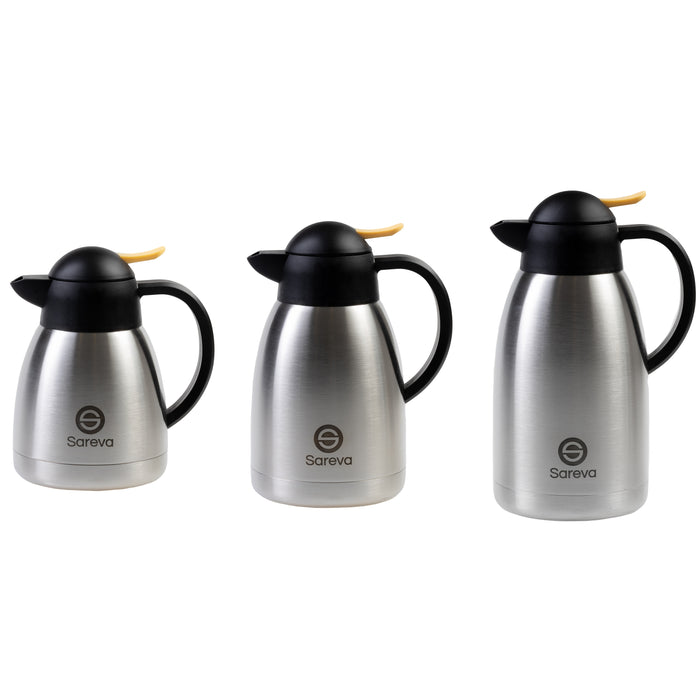 Sareva Thermoskan RVS Geel 1 Liter