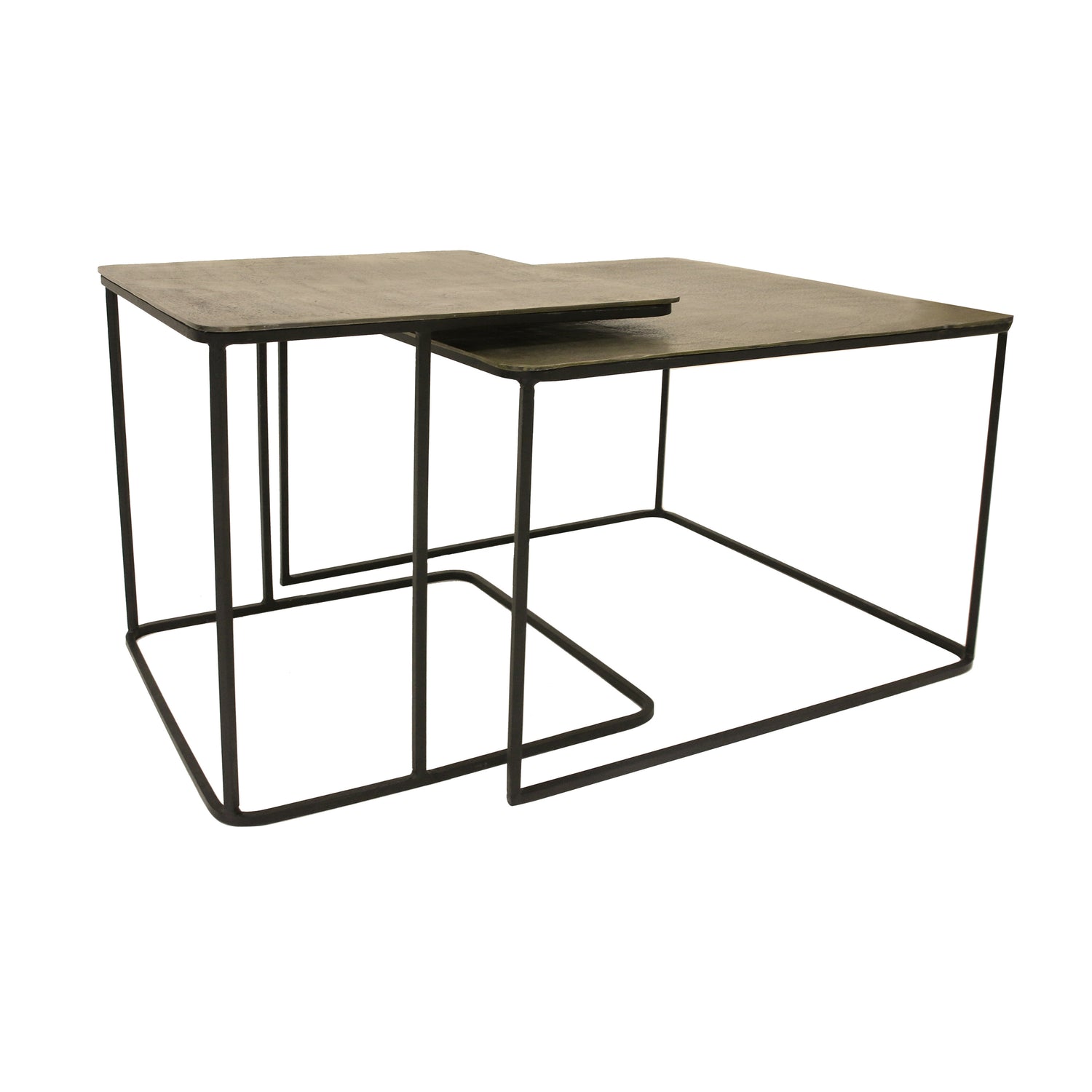 HKliving Messing Iron Salontafel Set van 2