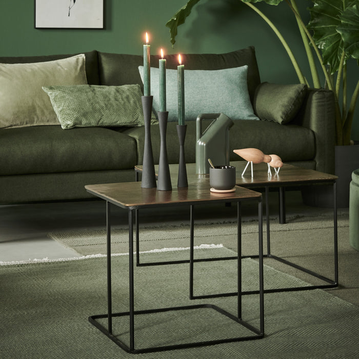 HKliving Messing Iron Salontafel Set van 2