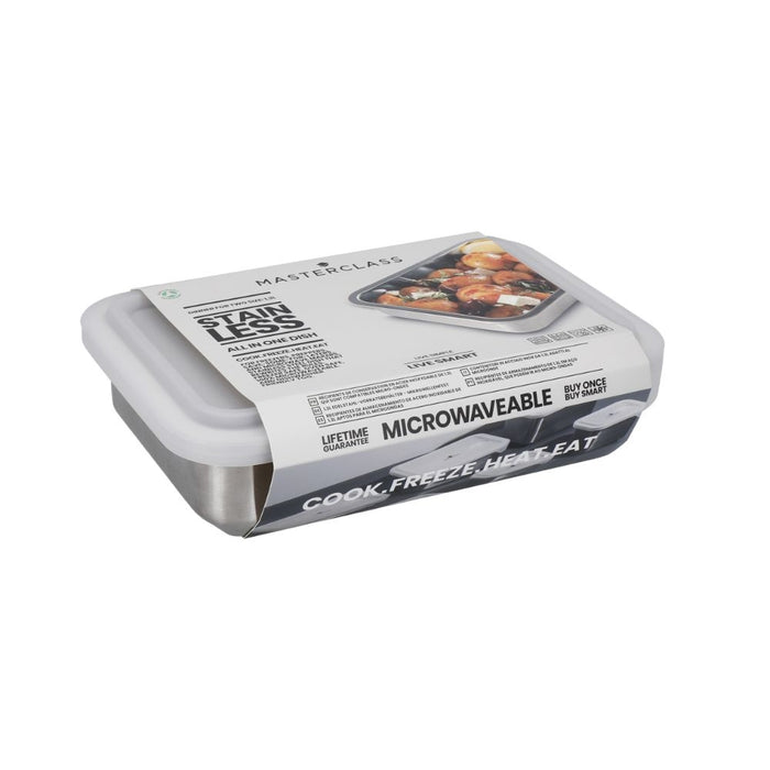 MasterClass - Voedselcontainer, RVS, 1.3 L - Masterclass