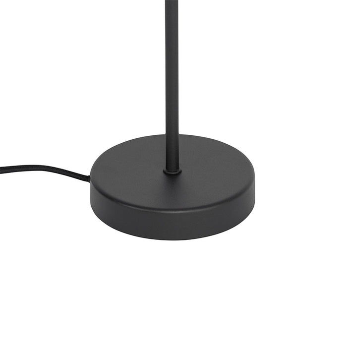 QAZQA Moderne tafellamp zwart met goud - Elif