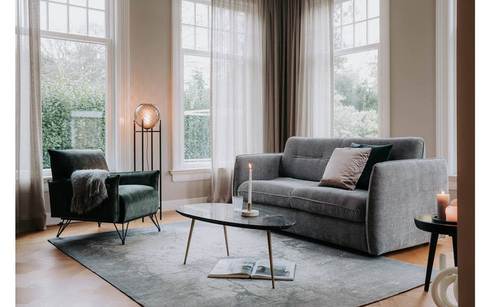 Goossens Salontafel Enzo in Donker marmer