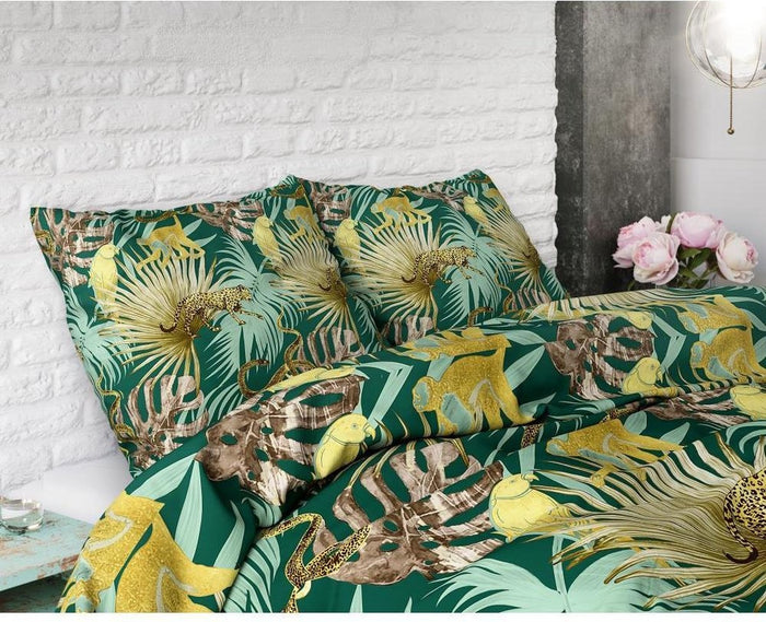 Dekbedovertrek - Golden Botanical - Botanische Print - Met