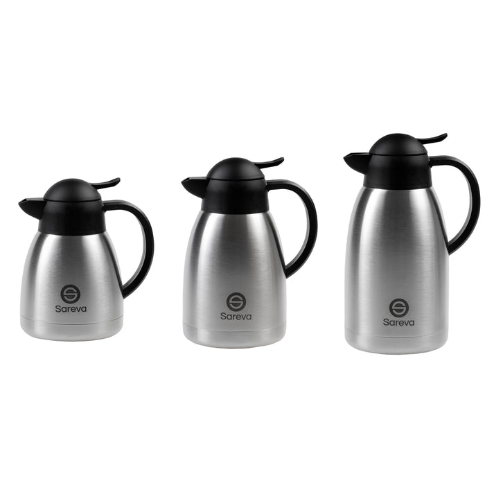 Sareva Thermoskan RVS Zwart 1.5 Liter