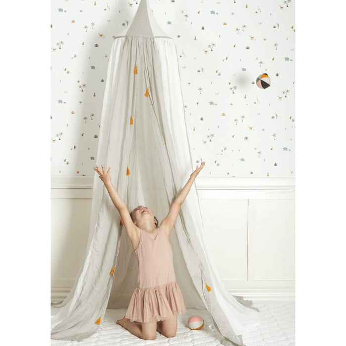 Roommate Canopy Bedhemel - Wit/Grijs