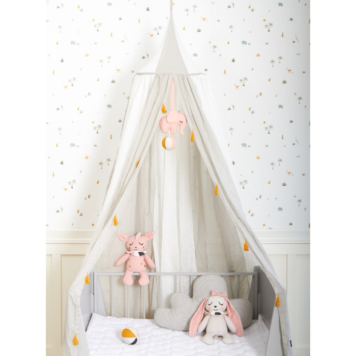 Roommate Canopy Bedhemel - Wit/Grijs
