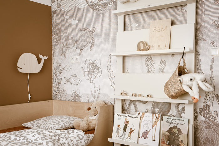 MaximaVida wandrek Jamie ivoor boekenrek - 180 x 80 cm