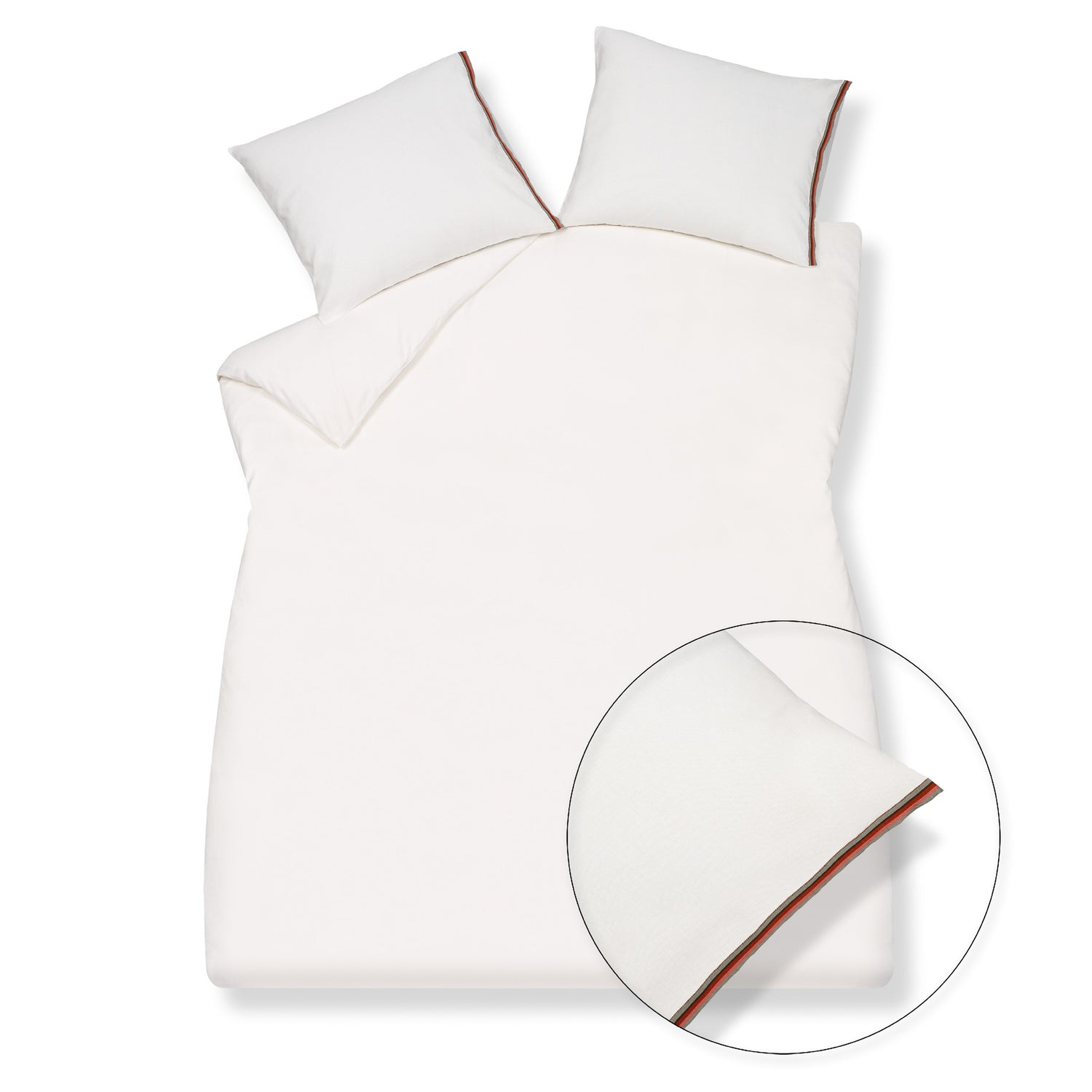 Vandyck Dekbedovertrek PURE 30 White 140x220 cm (linnen/katoen)