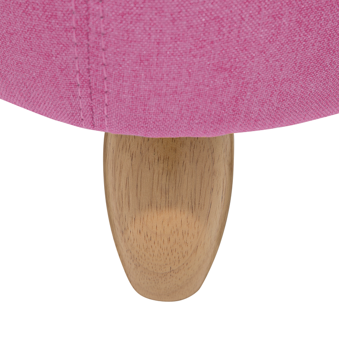 Beliani - PIGGY - Hocker - Roze - Polyester