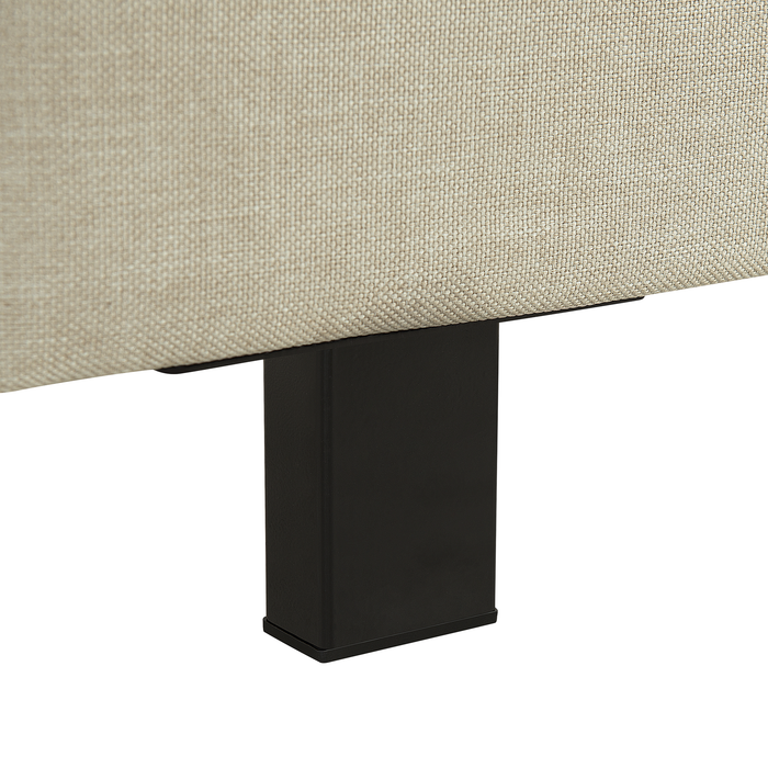 Beliani - ALBI - Tweepersoonsbed - Zwart - 160 x 200 cm - Polyester